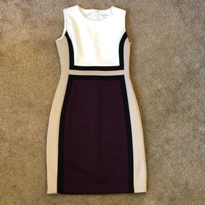 Calvin Klein colorblock dress
